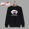 Grumpy Monkey Face Urban Sweatshirt