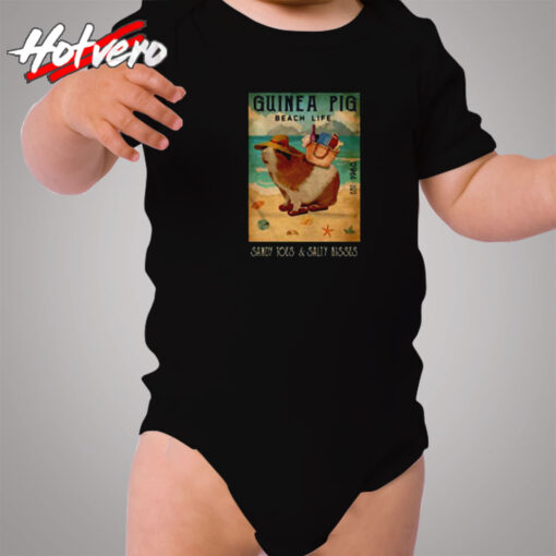 Guinea Pig Beach Life Cozy Baby Onesies