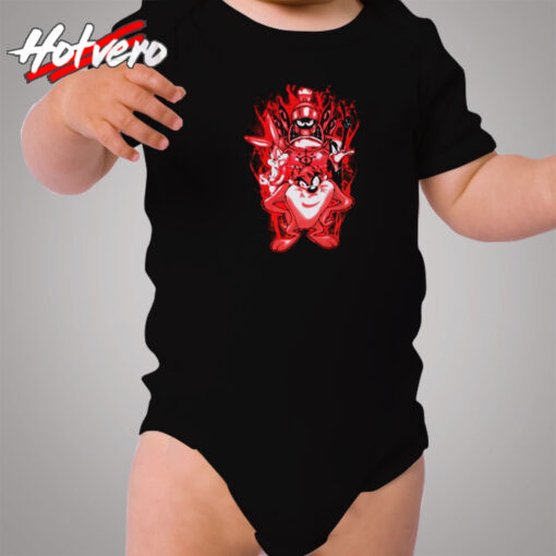 Halloween Looney Tunes Red Flame Cozy Baby Onesies