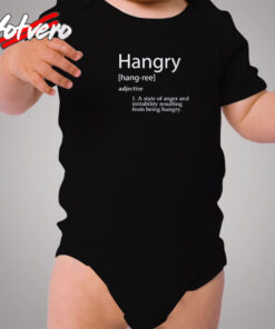 Hangry Definition Cozy Baby Onesies