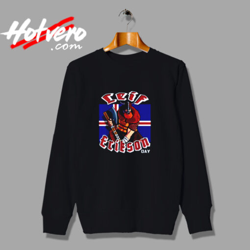 Happy Leif Erikson Day Iceland Norse Viking Urban Sweatshirt