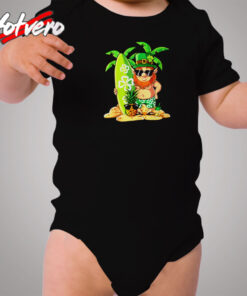 Hawaii Surfing Cozy Baby Onesies