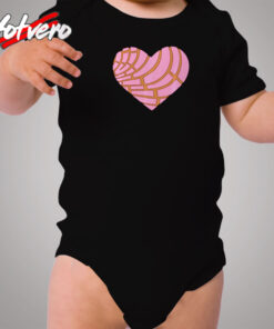 Heart Pan Dulce Mexican Cozy Baby Onesies