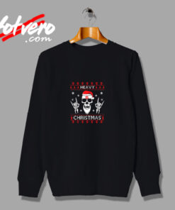 Heavy Metal Christmas Skull Santa Urban Sweatshirt