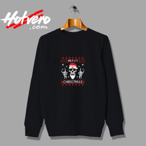 Heavy Metal Christmas Skull Santa Urban Sweatshirt