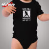 Heavy Metal Made Me Do It Hard Rock Music Cozy Baby Onesies