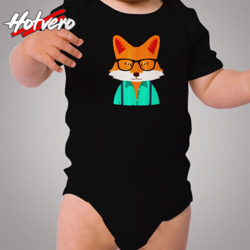 Hipster Fox Cozy Baby Onesies