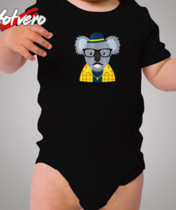 Hipster Koala Bear Cozy Baby Onesies