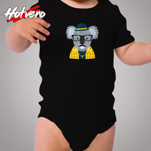 Hipster Koala Bear Cozy Baby Onesies