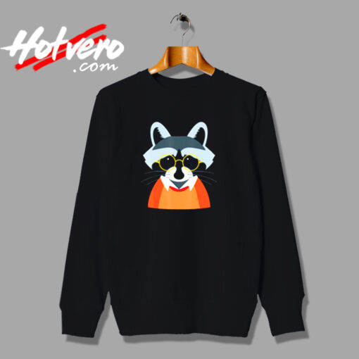 Hipster Raccoon Urban Sweatshirt