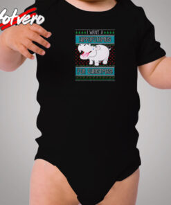 I Want A Hippopotamus For Christmas Cozy Baby Onesies