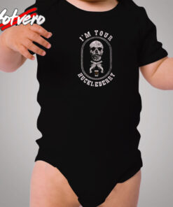 I'm Your Huckleberry Doc Holiday Skull Cozy Baby Onesies