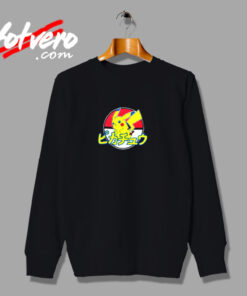 Japanese Pokemon Pikachu Distressed Funny Urban Sweatshirt