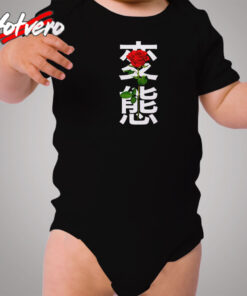 Japanese 'hentai' Rose Cozy Baby Onesies