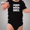 Jesus Is My Rock And That’s How I Roll Cozy Baby Onesies