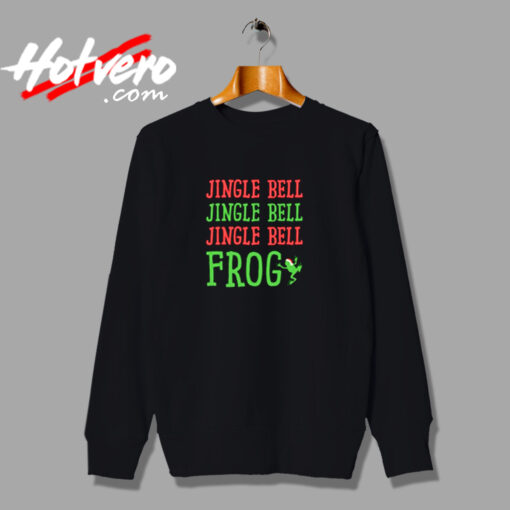 Jingle Bell Frog Funny Christmas Urban Sweatshirt