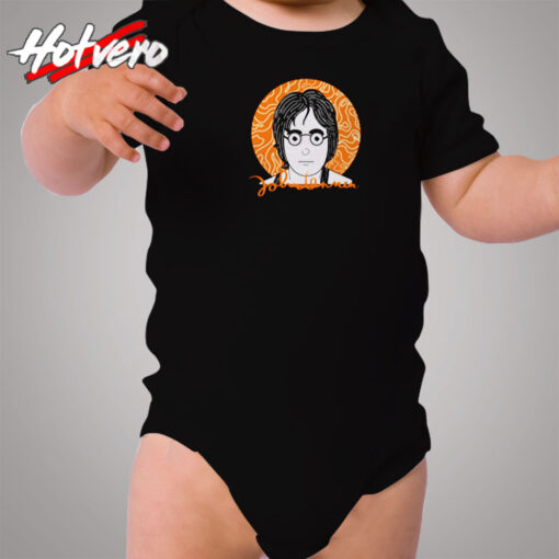 John Lennon Cartoon Cozy Baby Onesies