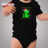 Jurassic Christmas Green Dino Cozy Baby Onesies