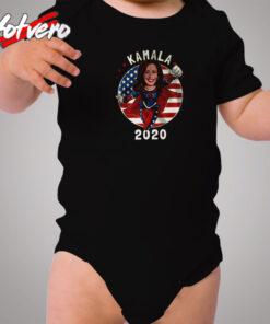 Kamala Harris Superhero President Cozy Baby Onesies