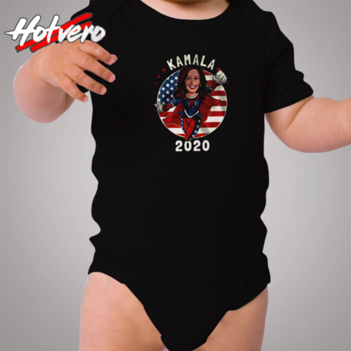 Kamala Harris Superhero President Cozy Baby Onesies