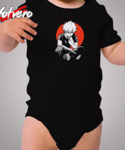 Katsuki Bakugo Eating Fries Cozy Baby Onesies