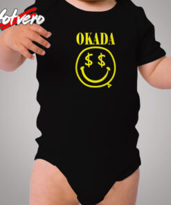 Kazuchika Okada Nirvana Parody Cozy Baby Onesies