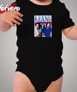 Keanu Reeves Homage Pop Culture Cozy Baby Onesies