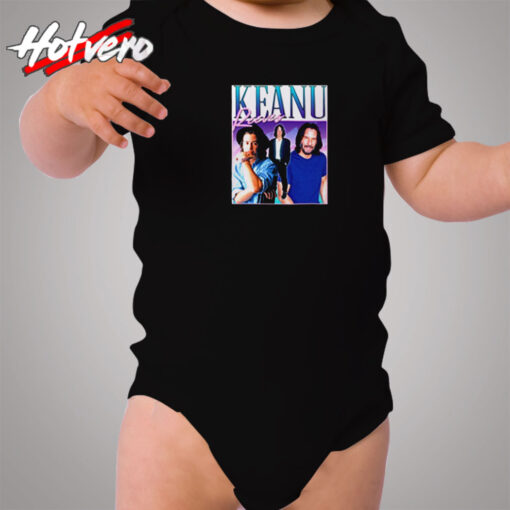 Keanu Reeves Homage Pop Culture Cozy Baby Onesies