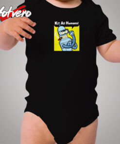 Kill All Human Bender Rosie The Riveter Cozy Baby Onesies