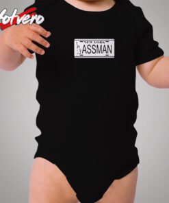 Kramer Assman License Plate Cozy Baby Onesies