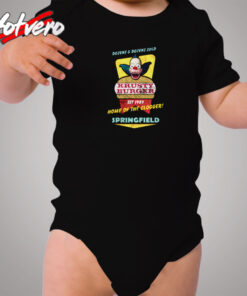 Krusty Burger, Distressed Cozy Baby Onesies