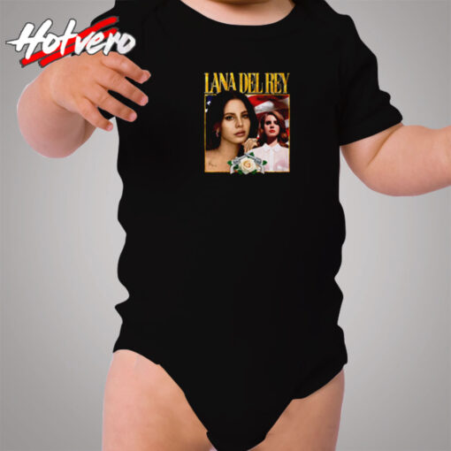 Lana Del Rey Vintage 90s Retro Rapper Cozy Baby Onesies