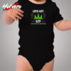 Lets Get Lit Funny Christmas Tree Cozy Baby Onesies