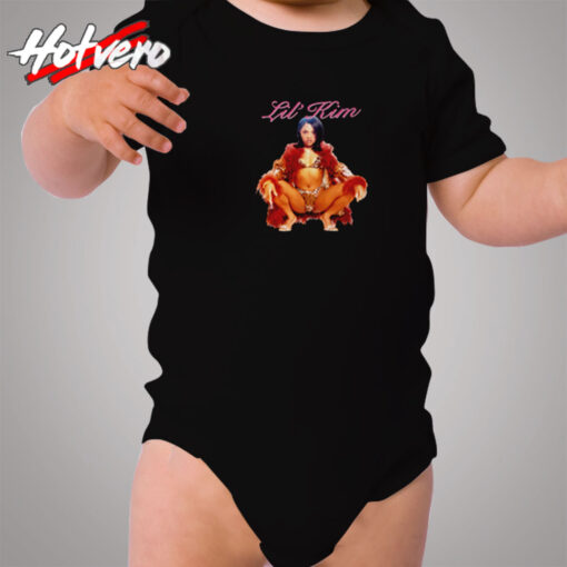 Lil Kim Queenbee Vintage Hip Hop Cozy Baby Onesies