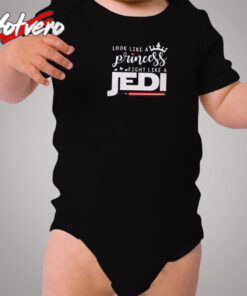 Look Like A Princess Fight Like A Jedi Cozy Baby Onesies