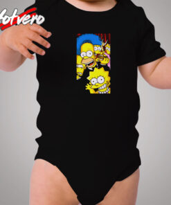 Lovers Movie All Characters The Simpsons Family Cozy Baby Onesies