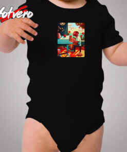 Mac Miller Piano Cartooon Cool Cozy Baby Onesies