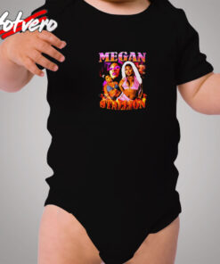 Megan Thee Stallion Vintage Inspired 90's Rap Cozy Baby Onesies