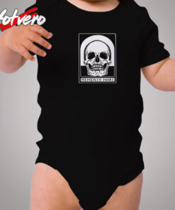 Memento Mori Skull Gothic Cozy Baby Onesies