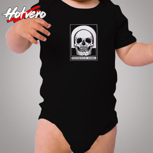 Memento Mori Skull Gothic Cozy Baby Onesies