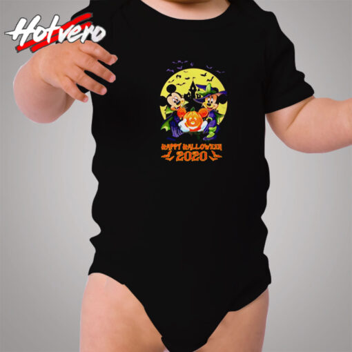 Mickey And Minnie Happy Halloween 2020 Cozy Baby Onesies