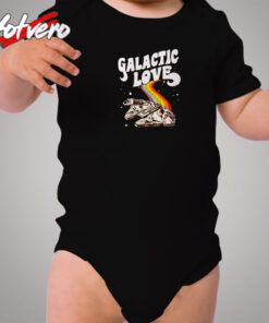 Millennium Falcon Galactic Love Cozy Baby Onesies