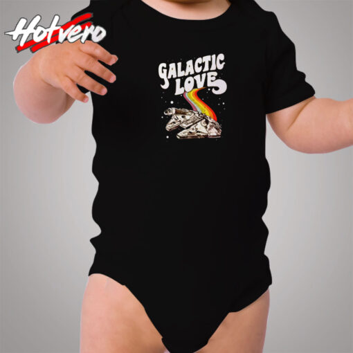 Millennium Falcon Galactic Love Cozy Baby Onesies