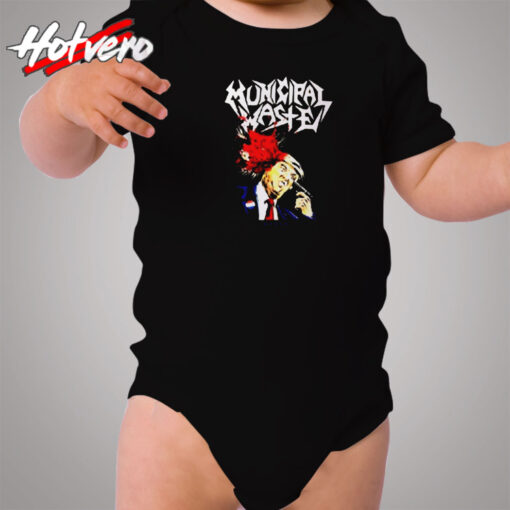 Municipal Waste Dumbtrump Heavy Metal Cozy Baby Onesies