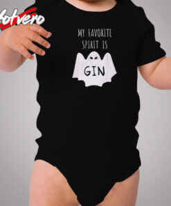 My Favorite Spirit Is Gin Cozy Baby Onesies