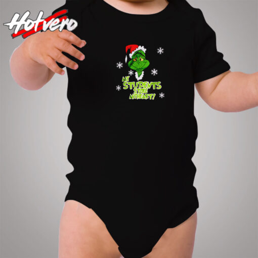 My Students Stole My Heart Grinch Christmas Cozy Baby Onesies