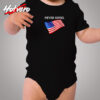 Never Kneel American Flag Cozy Baby Onesies