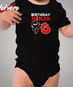 Ninja Birthday Cozy Baby Onesies