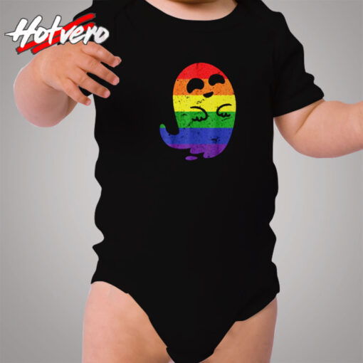 Official Ghost Halloween Gay Funny Scary Cozy Baby Onesies