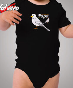 Papa Bird Lover Cozy Baby Onesies